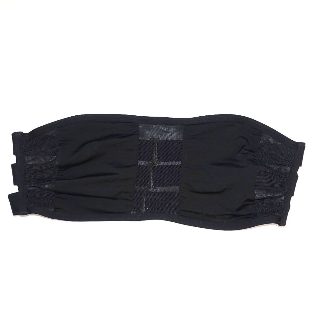 Victoria’s Secret | Black Mesh and Strappy Bandeau Swim Top